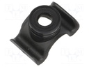 Clip base; polyamide; black; Ømount.hole: 4.8mm; W: 12.7mm; L: 25mm