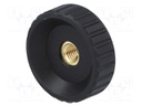 Knob; Dia: 50mm; M10; 20mm; H: 28.5mm; polyamide; Features: knurled