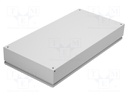 Enclosure: multipurpose; X: 400mm; Y: 800mm; Z: 120mm; KL; light grey