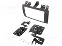 Radio mounting frame; Cadillac; 2 DIN; black