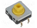 Microswitch TACT; SPST-NO; Pos: 2; 0.05A/24VDC; THT; none; 3.43N