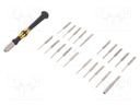 Screwdrivers; Pcs: 21; Package: case; Application: WERA.2GO