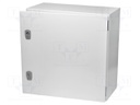 Enclosure: multipurpose; X: 500mm; Y: 500mm; Z: 250mm; CS; steel; grey