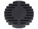 Heatsink; LED; Ø: 60mm; H: 10mm; 2.1K/W; Colour: black