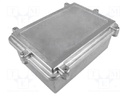 Enclosure: multipurpose; X: 142mm; Y: 202mm; Z: 80mm; aluminium; IP67