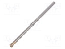 Drill bit; concrete; Ø: 10mm; L: 200mm; metal; cemented carbide