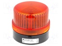 Signaller: lighting; flashing light; orange; Series: FLG; 230VAC