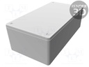 Enclosure: multipurpose; X: 82mm; Y: 152mm; Z: 50mm; 1591XX; ABS; grey