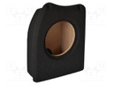 Car loudspeaker enclosure; MDF; black; textil; 8l; 200mm; 217mm