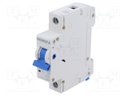 Circuit breaker; 230/400VAC; Inom: 4A; Poles: 1; Charact: C; 6kA