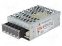 Power supply: switched-mode; modular; 25.2W; 12VDC; 78x51x28mm