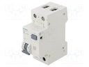 RCBO breaker; Inom: 32A; Ires: 30mA; Poles: 1+N; 230/400VAC; DIN