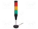 Signaller: signalling column; continuous light; Usup: 24VDC; LED